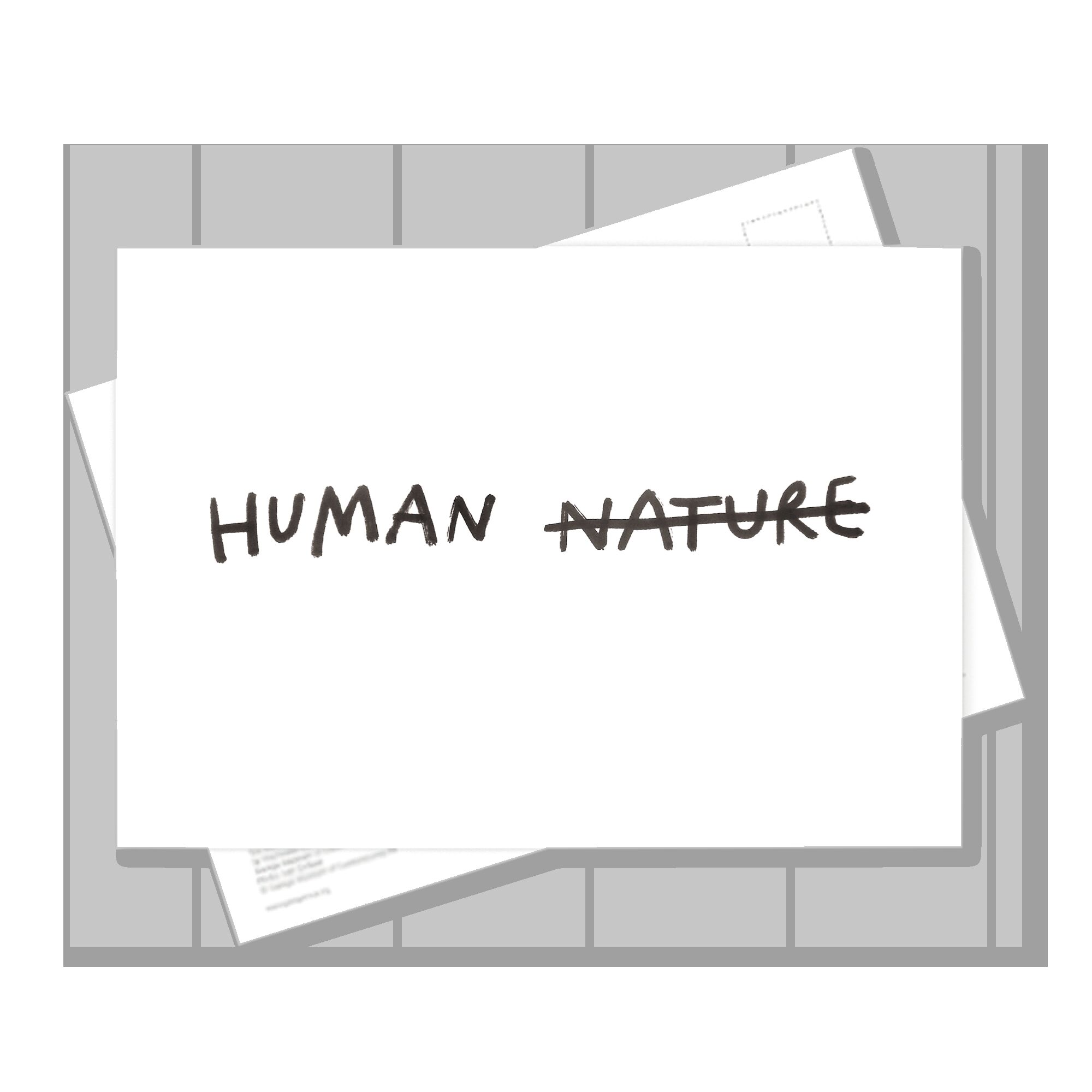 Human Nature postcard