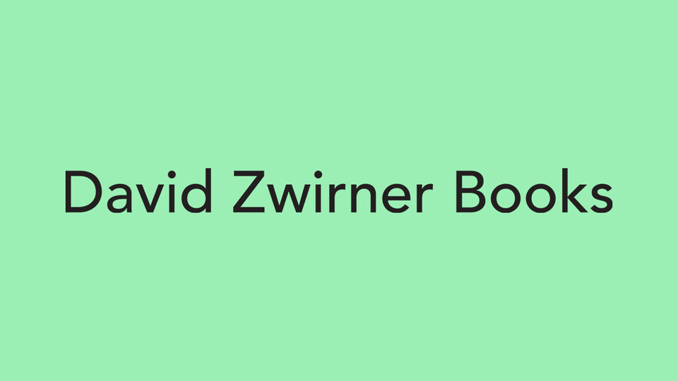 David Zwirner Books