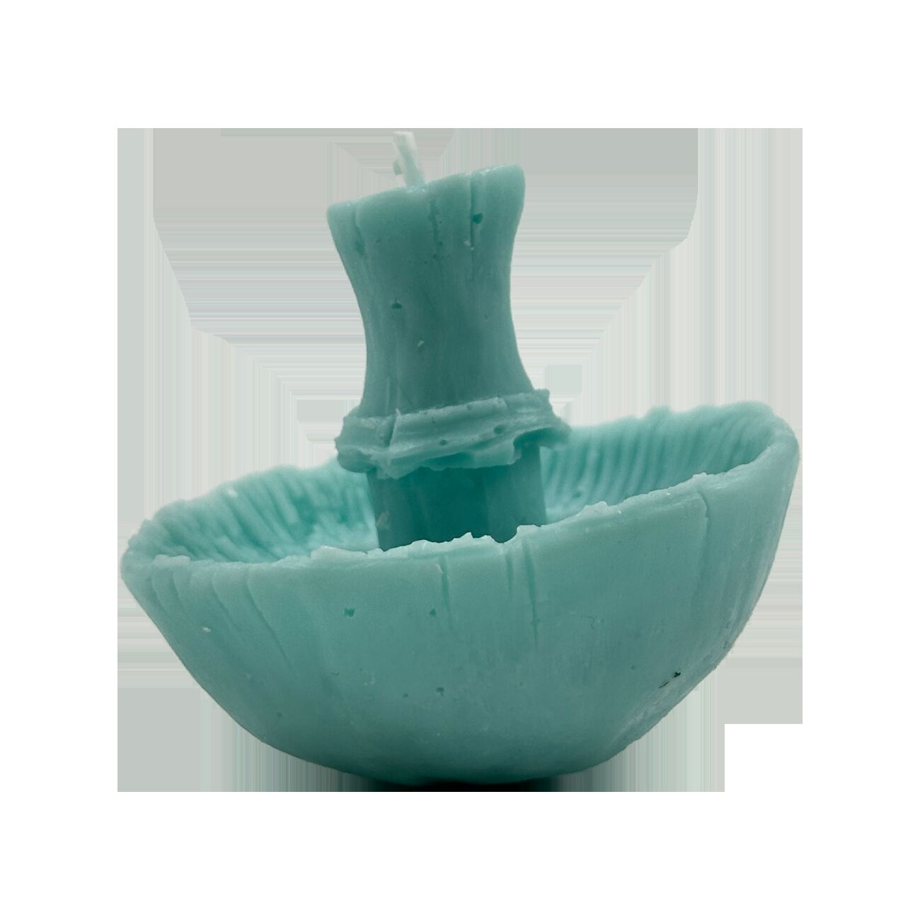 Свеча "Шампиньон" голубого цвета