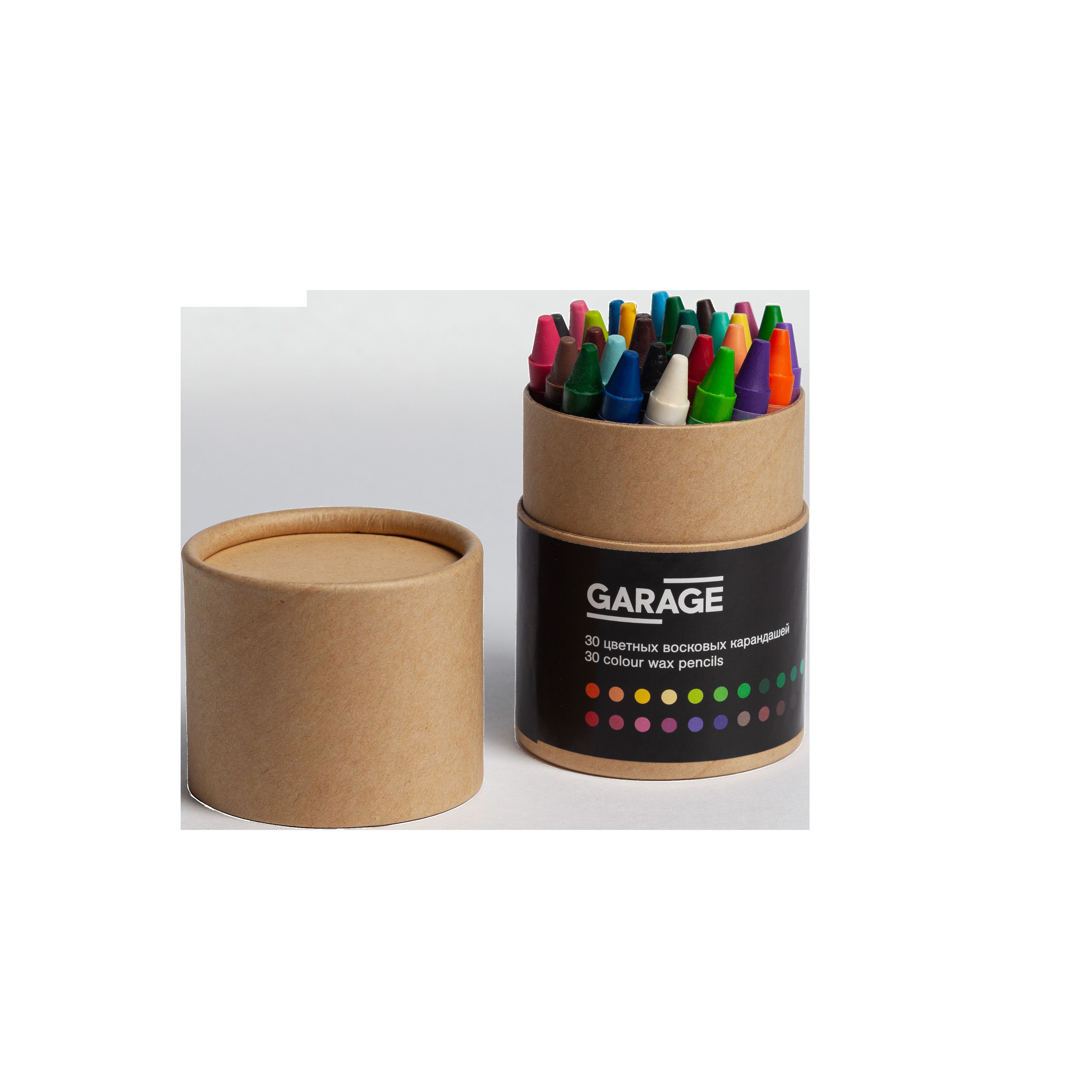 Colored wax crayons 30 colors