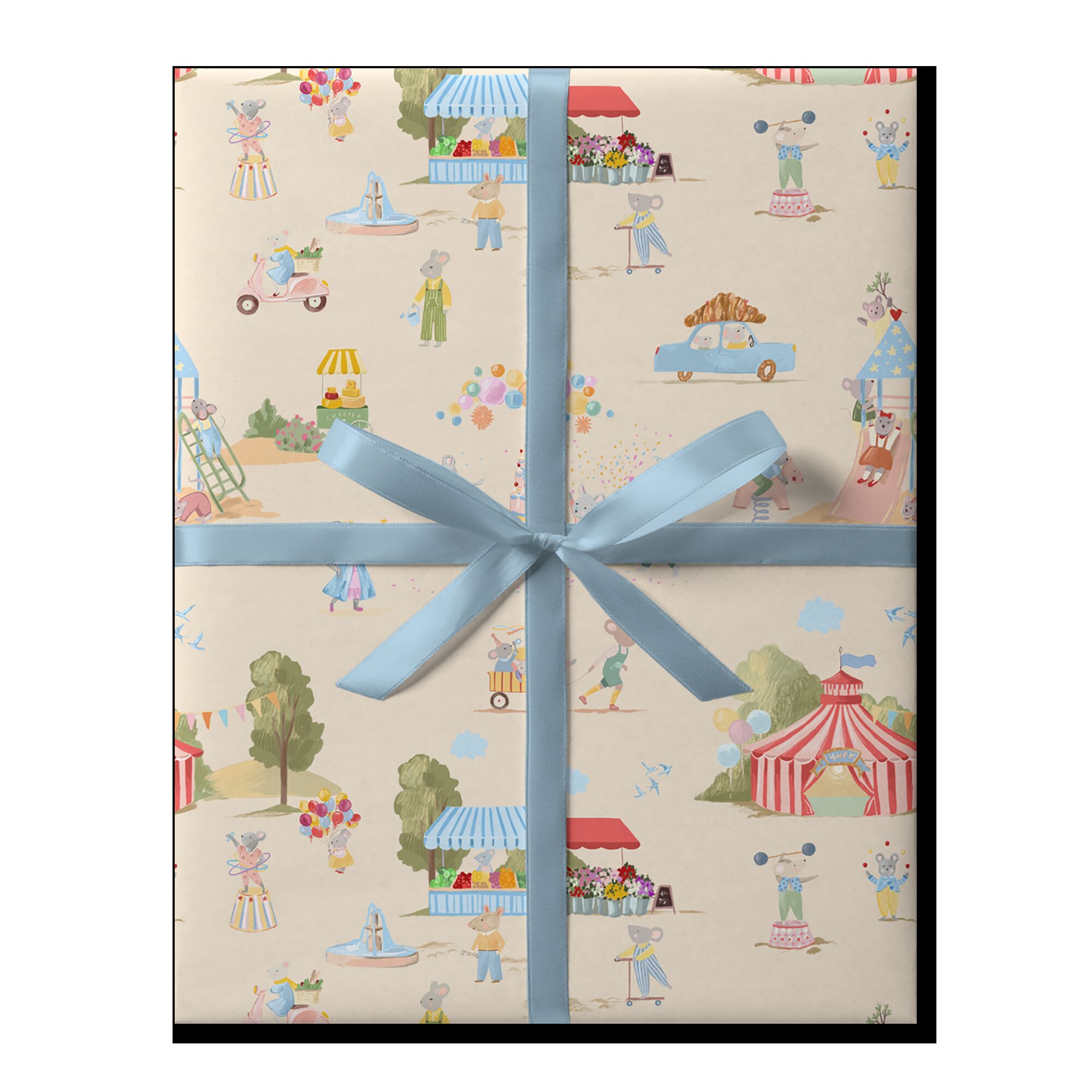 Упаковочная бумага "Мышкин город"